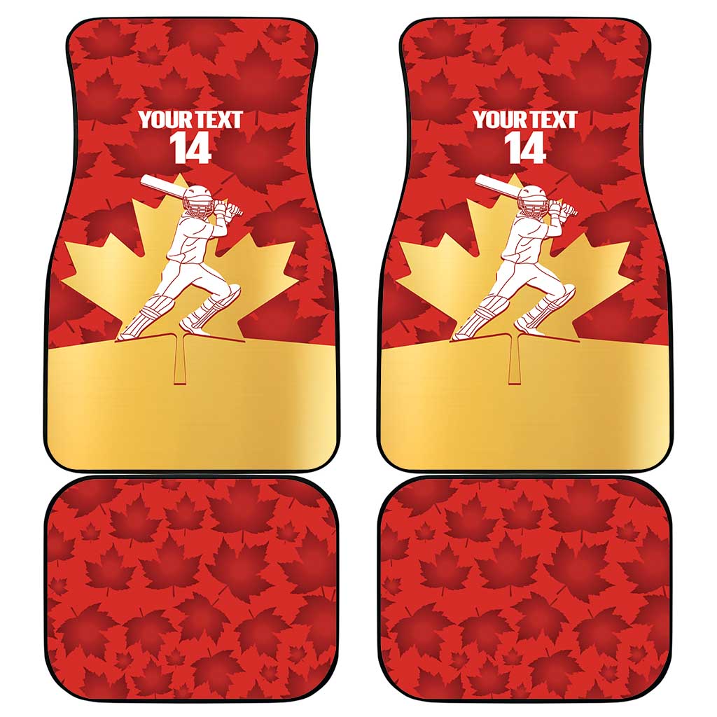 Custom Canada Cricket Car Mats Come On Maple Leaf
