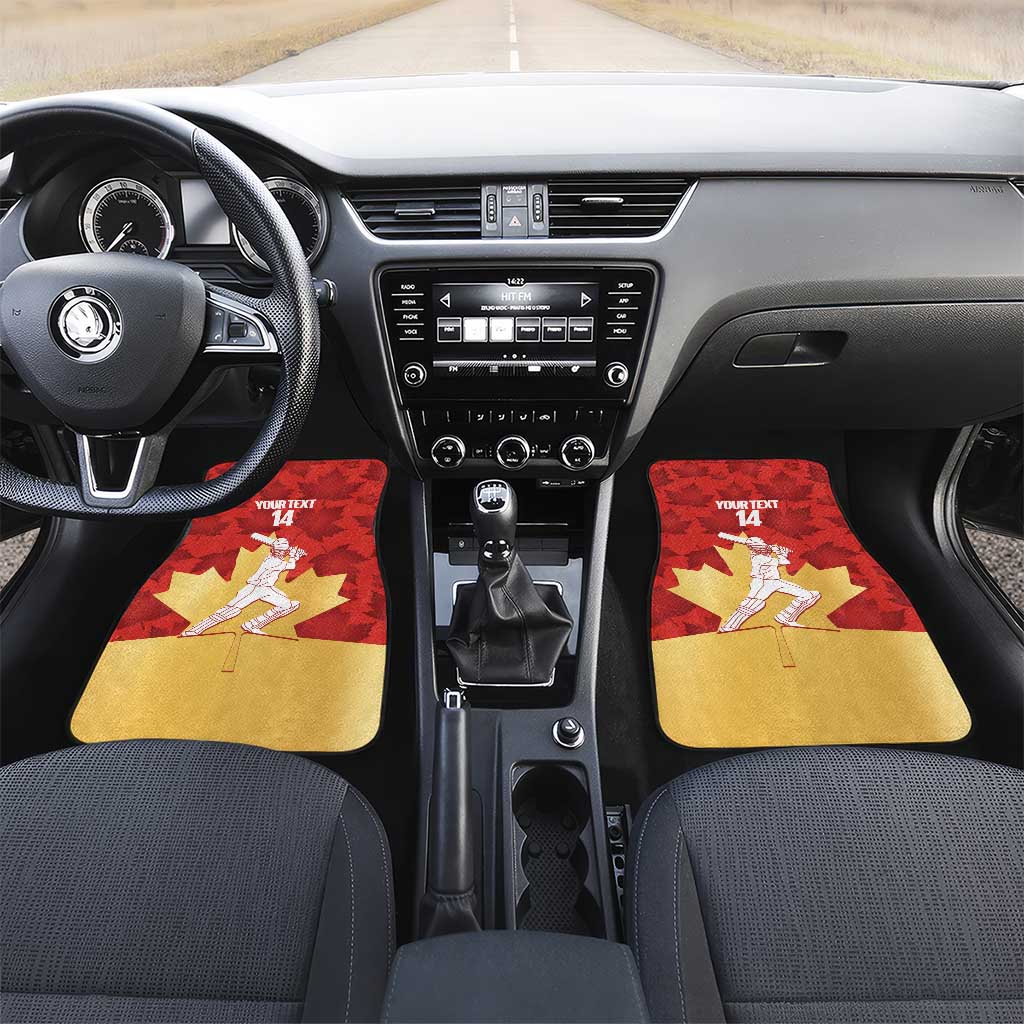 Custom Canada Cricket Car Mats Come On Maple Leaf