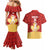 Custom Canada Cricket Couples Matching Mermaid Dress and Hawaiian Shirt Come On Maple Leaf