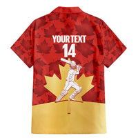 Custom Canada Cricket Family Matching Mermaid Dress and Hawaiian Shirt Come On Maple Leaf