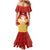 Custom Canada Cricket Family Matching Mermaid Dress and Hawaiian Shirt Come On Maple Leaf