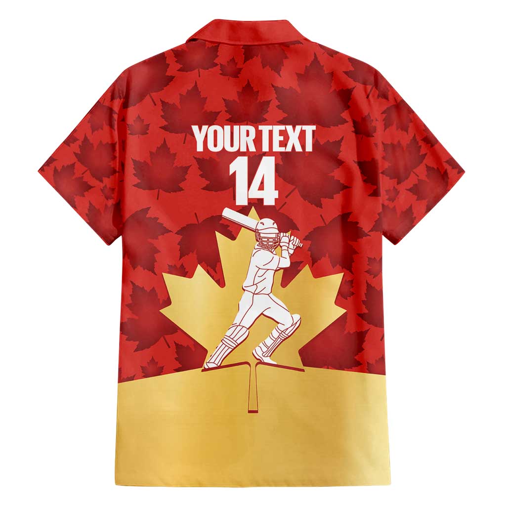 Custom Canada Cricket Family Matching Off Shoulder Maxi Dress and Hawaiian Shirt Come On Maple Leaf