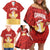 Custom Canada Cricket Family Matching Off Shoulder Short Dress and Hawaiian Shirt Come On Maple Leaf