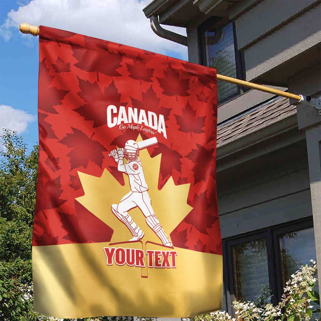 Custom Canada Cricket Garden Flag Come On Maple Leaf