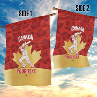 Custom Canada Cricket Garden Flag Come On Maple Leaf