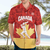 Custom Canada Cricket Hawaiian Shirt Come On Maple Leaf