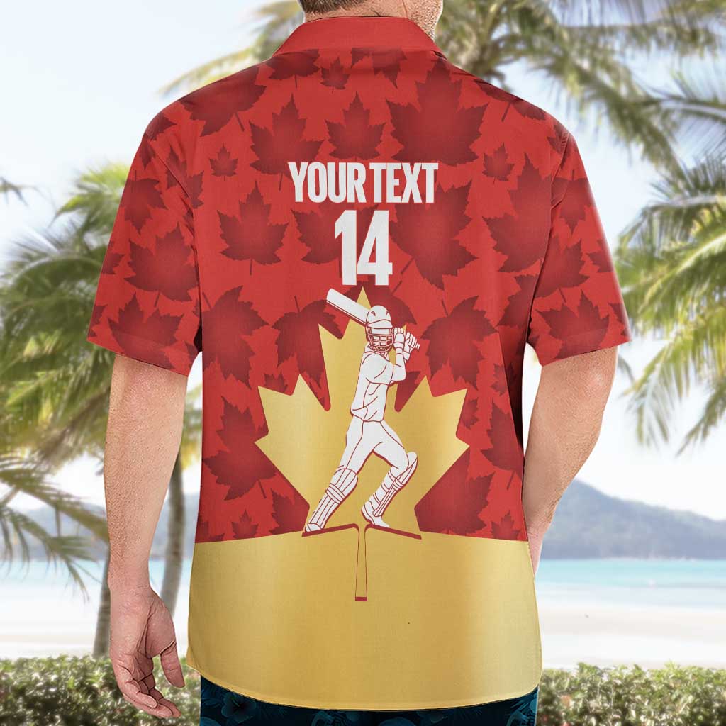 Custom Canada Cricket Hawaiian Shirt Come On Maple Leaf