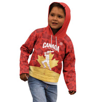 Custom Canada Cricket Kid Hoodie Come On Maple Leaf
