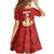 Custom Canada Cricket Kid Short Sleeve Dress Come On Maple Leaf