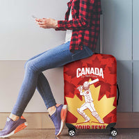 Custom Canada Cricket Luggage Cover Come On Maple Leaf