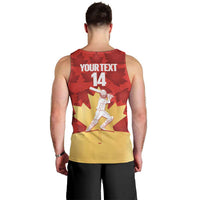 Custom Canada Cricket Men Tank Top Come On Maple Leaf