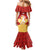 Custom Canada Cricket Mermaid Dress Come On Maple Leaf