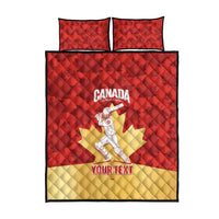 Custom Canada Cricket Quilt Bed Set Come On Maple Leaf
