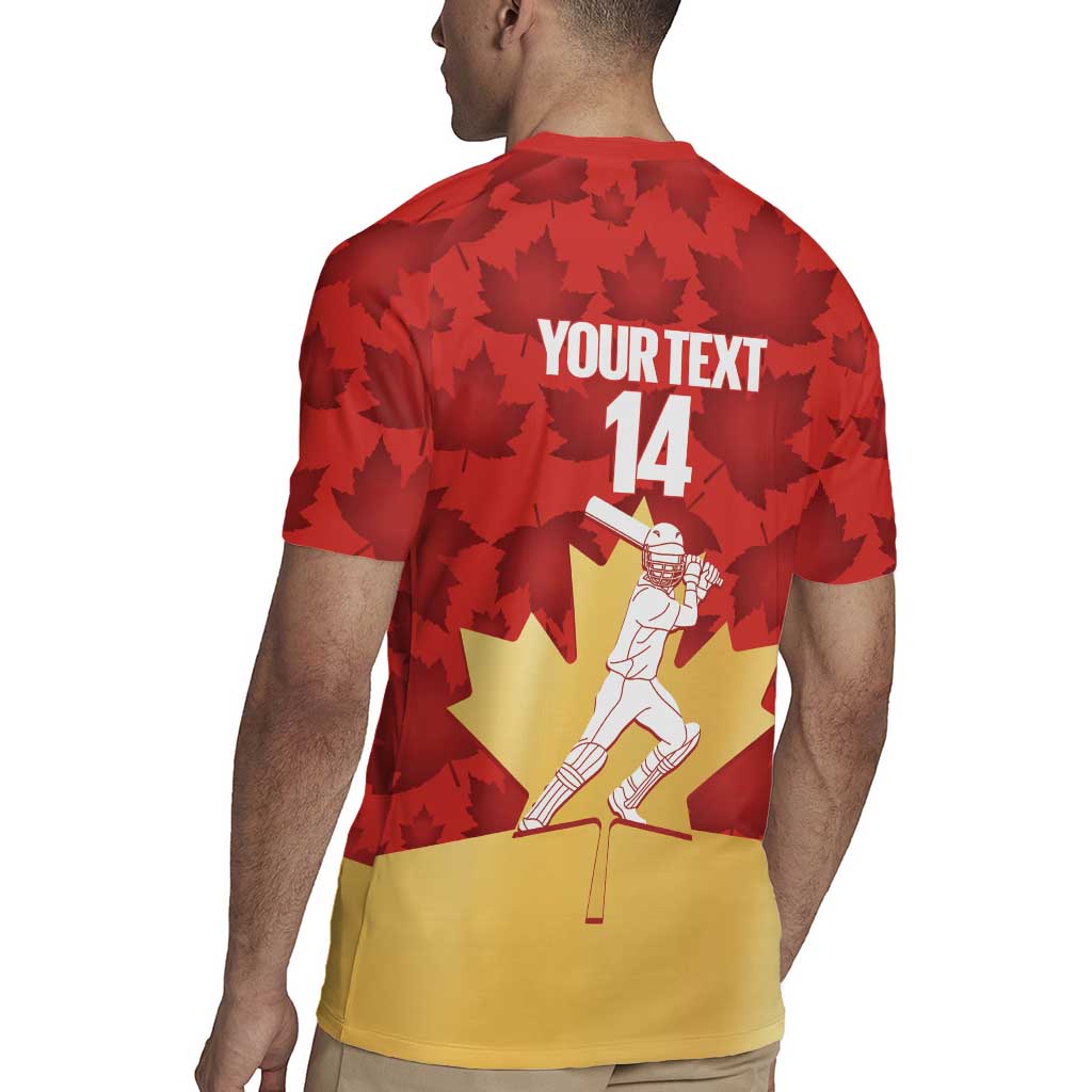 Custom Canada Cricket Rugby Jersey Come On Maple Leaf