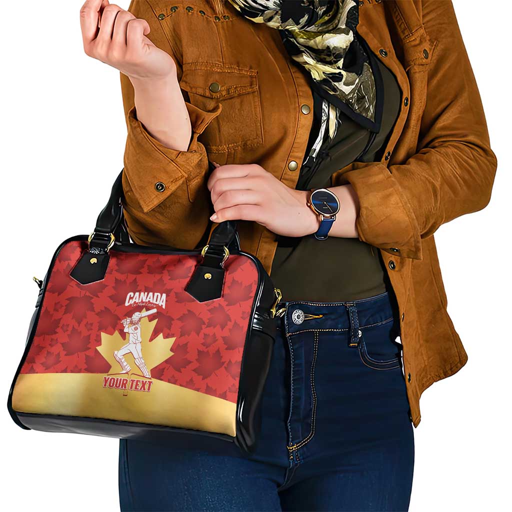 Custom Canada Cricket Shoulder Handbag Come On Maple Leaf