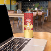 Custom Canada Cricket Skinny Tumbler Come On Maple Leaf
