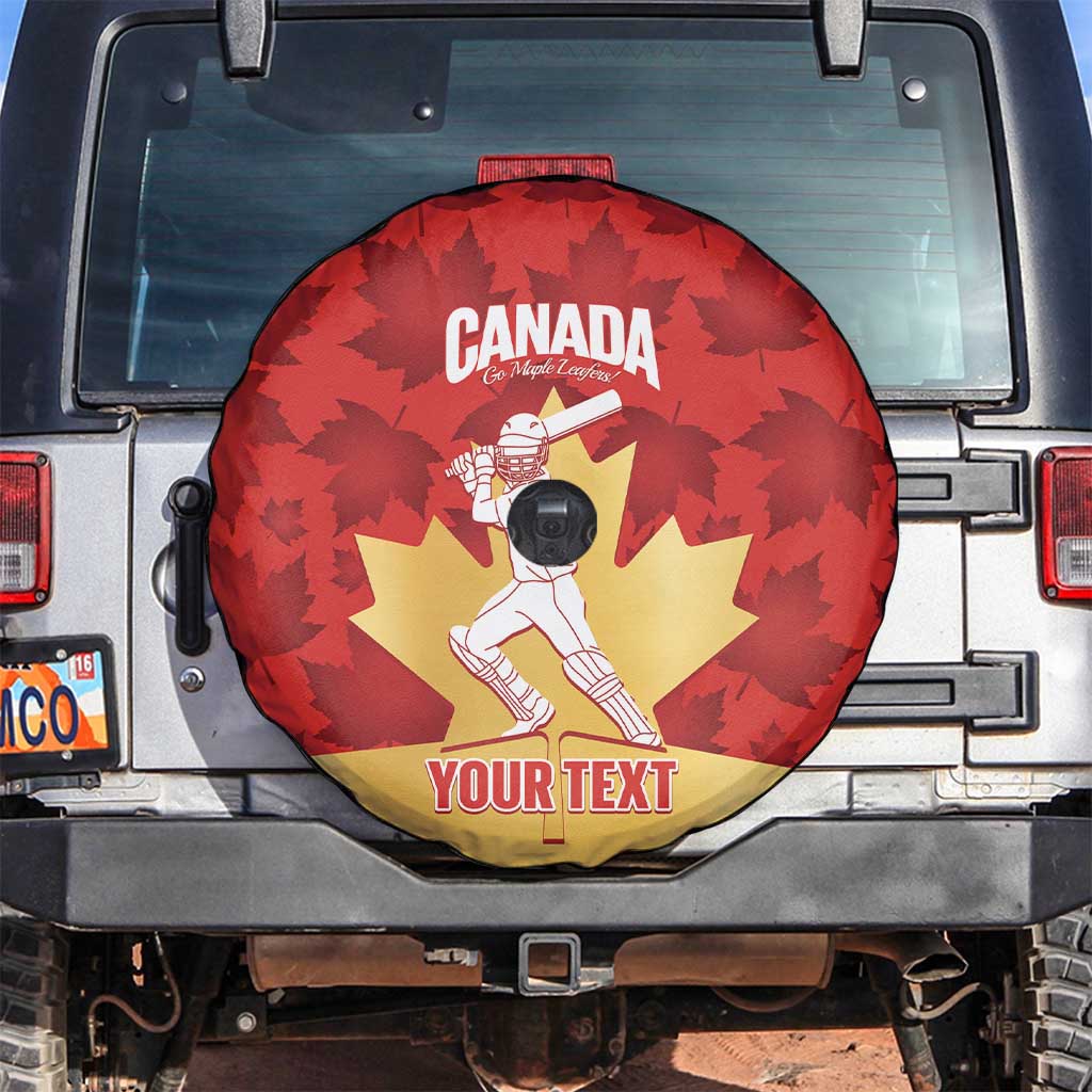 Custom Canada Cricket Spare Tire Cover Come On Maple Leaf