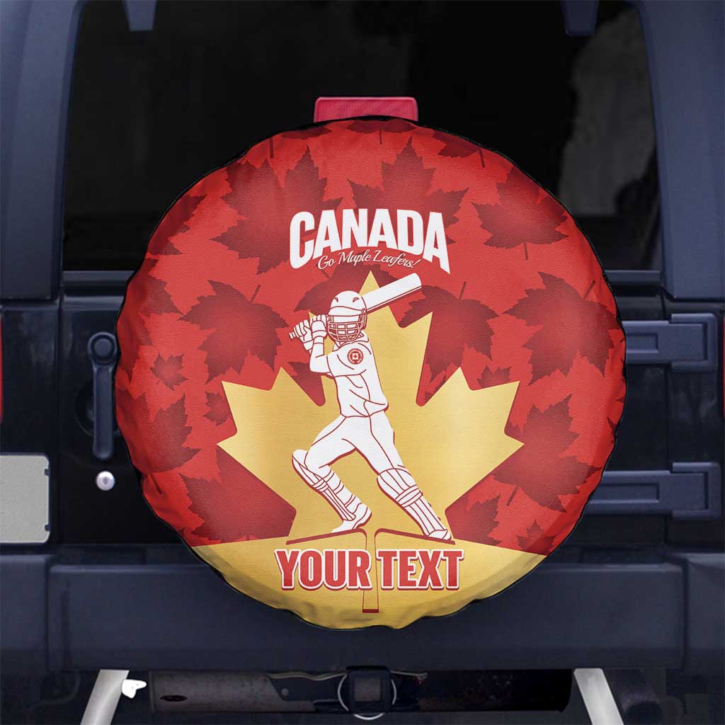 Custom Canada Cricket Spare Tire Cover Come On Maple Leaf