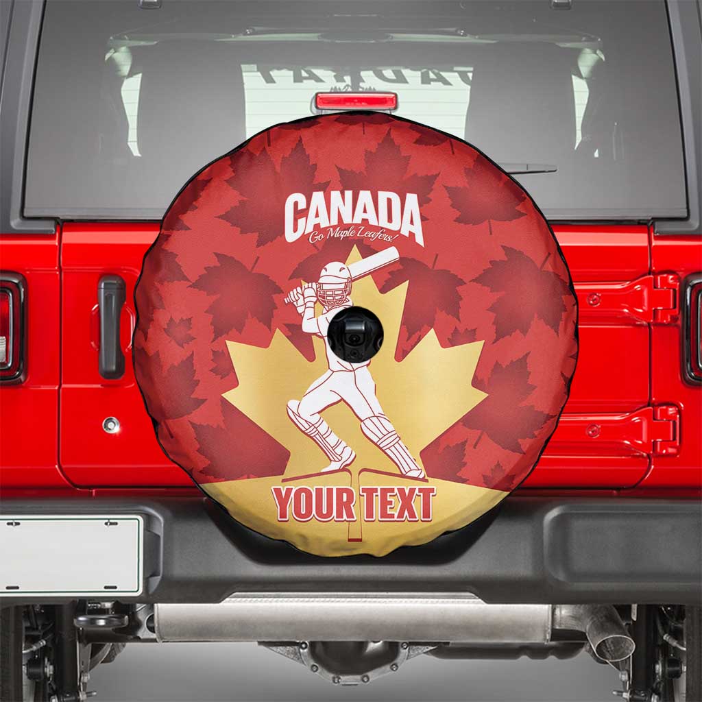 Custom Canada Cricket Spare Tire Cover Come On Maple Leaf