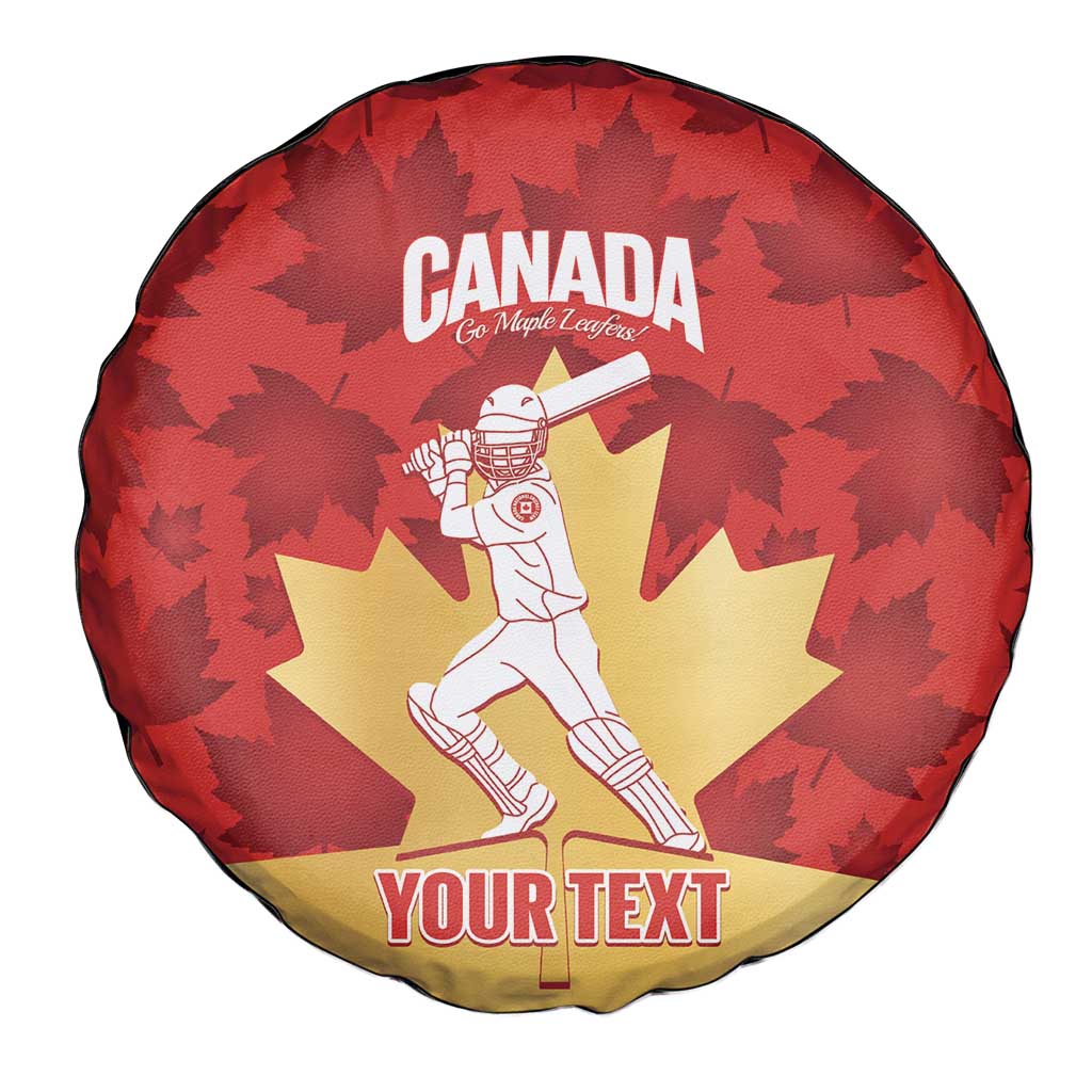 Custom Canada Cricket Spare Tire Cover Come On Maple Leaf