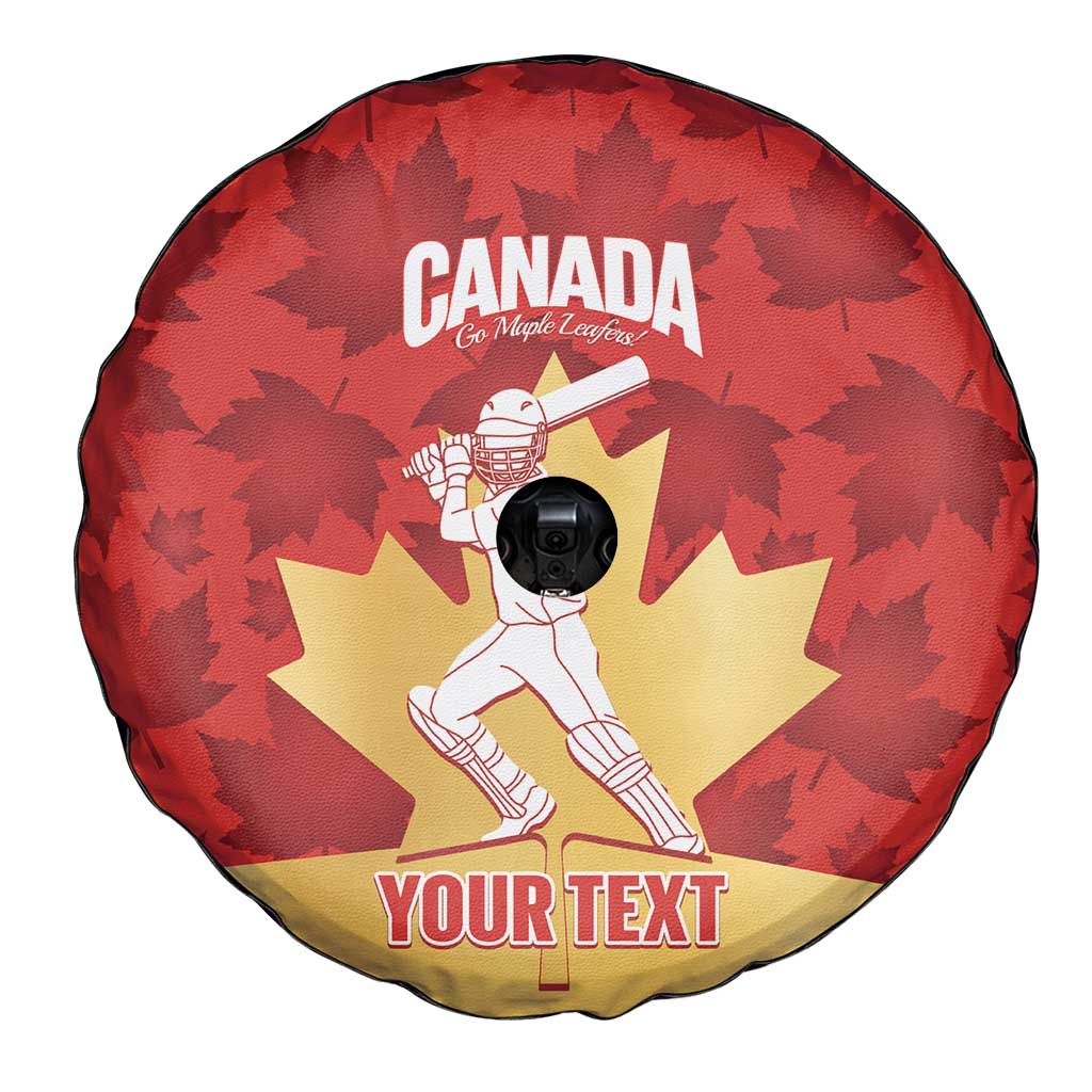 Custom Canada Cricket Spare Tire Cover Come On Maple Leaf