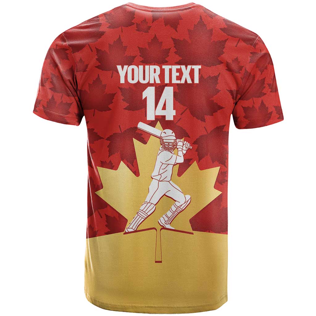 Custom Canada Cricket T Shirt Come On Maple Leaf