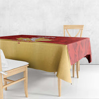 Custom Canada Cricket Tablecloth Come On Maple Leaf