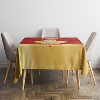 Custom Canada Cricket Tablecloth Come On Maple Leaf