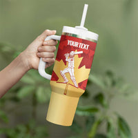 Custom Canada Cricket Tumbler With Handle Come On Maple Leaf