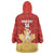 Custom Canada Cricket Wearable Blanket Hoodie Come On Maple Leaf