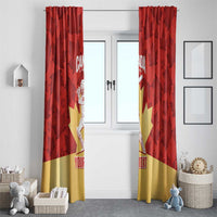 Custom Canada Cricket Window Curtain Come On Maple Leaf