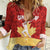 Custom Canada Cricket Women Casual Shirt Come On Maple Leaf