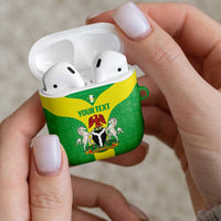 Custom Nigeria Cricket AirPods Case Go Yellow Greens - Wonder Print Shop