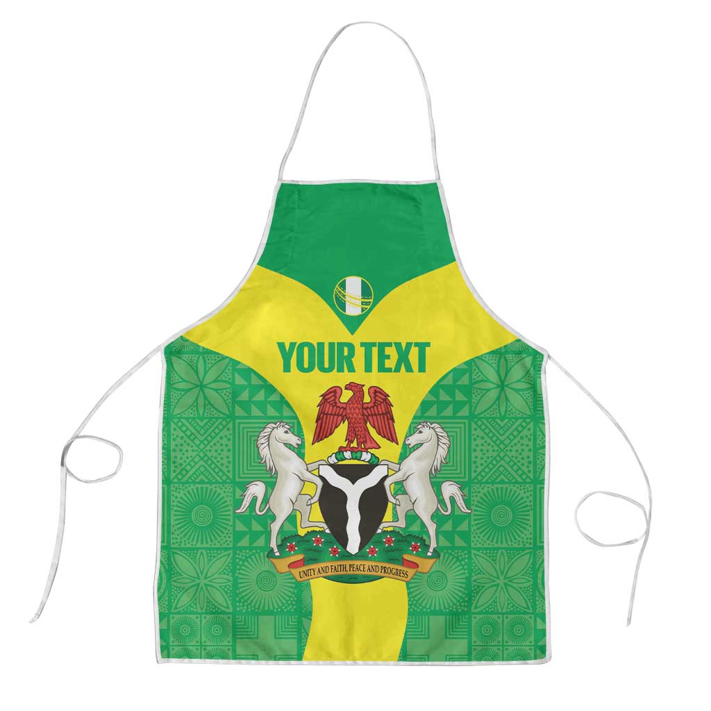 Custom Nigeria Cricket Apron Go Yellow Greens - Wonder Print Shop