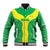 Custom Nigeria Cricket Baseball Jacket Go Yellow Greens - Wonder Print Shop