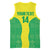 Custom Nigeria Cricket Basketball Jersey Go Yellow Greens - Wonder Print Shop