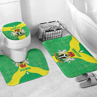 Custom Nigeria Cricket Bathroom Set Go Yellow Greens - Wonder Print Shop
