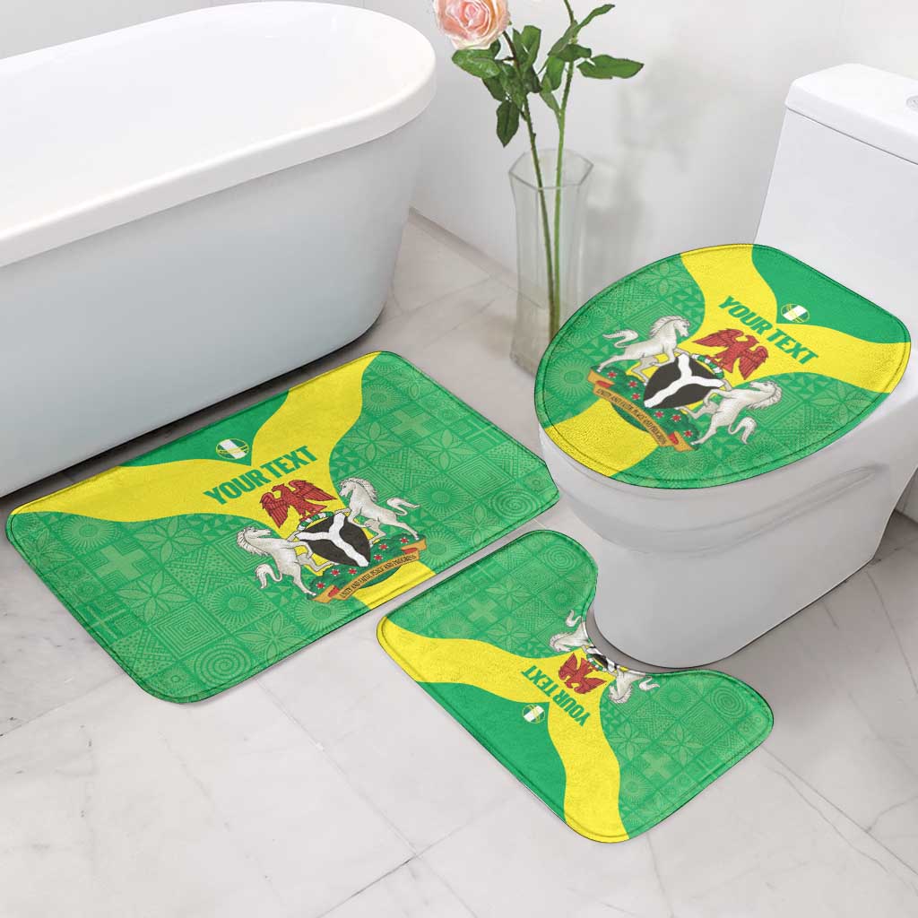 Custom Nigeria Cricket Bathroom Set Go Yellow Greens - Wonder Print Shop