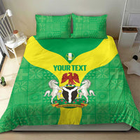Custom Nigeria Cricket Bedding Set Go Yellow Greens - Wonder Print Shop