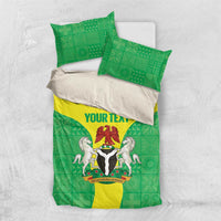 Custom Nigeria Cricket Bedding Set Go Yellow Greens - Wonder Print Shop