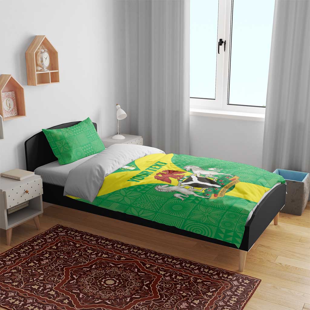 Custom Nigeria Cricket Bedding Set Go Yellow Greens - Wonder Print Shop