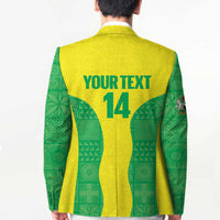 Custom Nigeria Cricket Blazer Go Yellow Greens - Wonder Print Shop