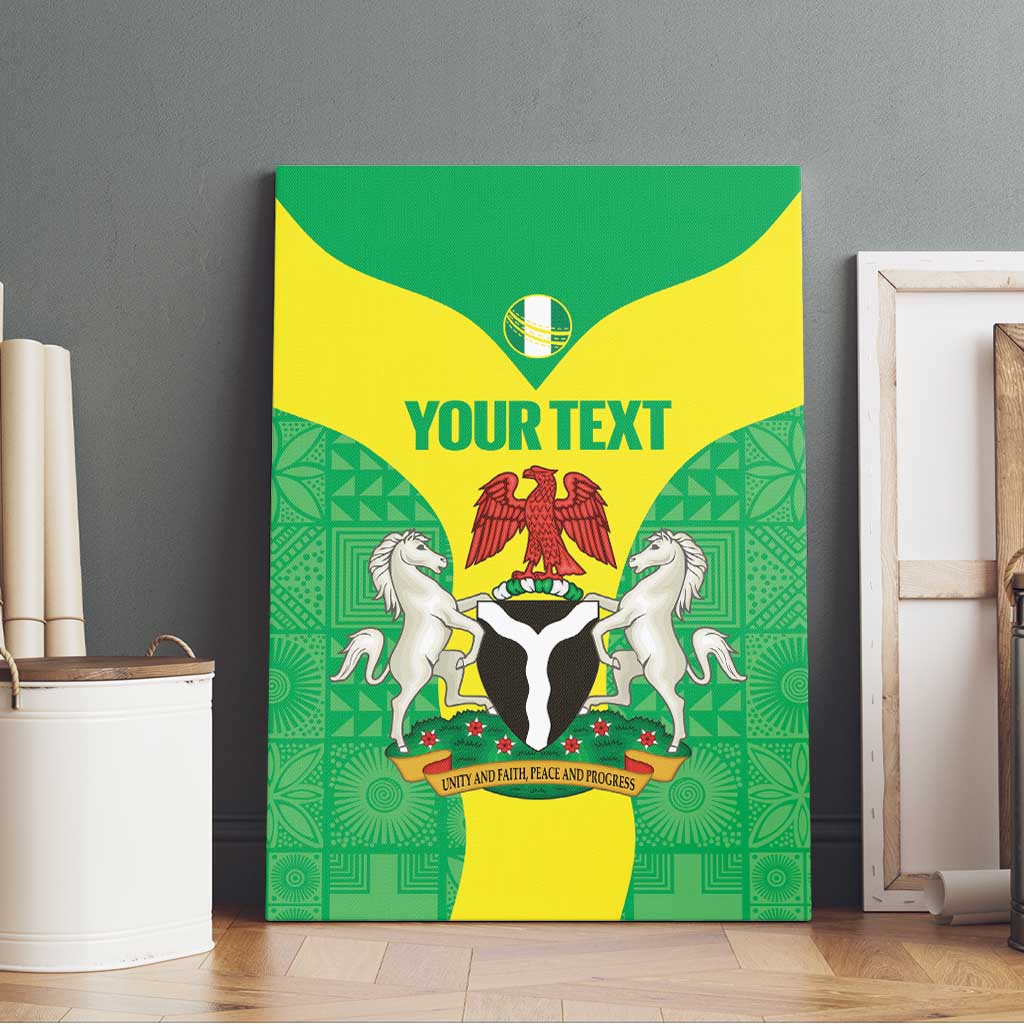 Custom Nigeria Cricket Canvas Wall Art Go Yellow Greens - Wonder Print Shop