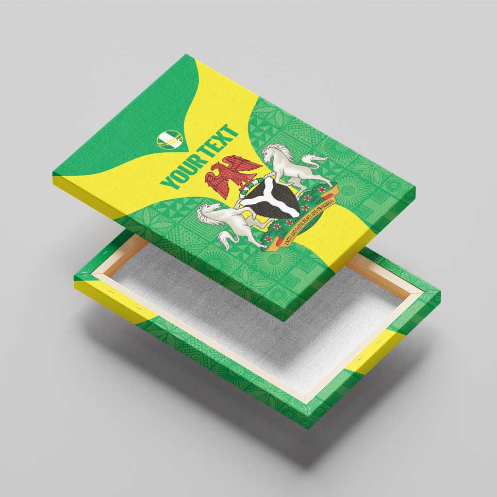 Custom Nigeria Cricket Canvas Wall Art Go Yellow Greens - Wonder Print Shop