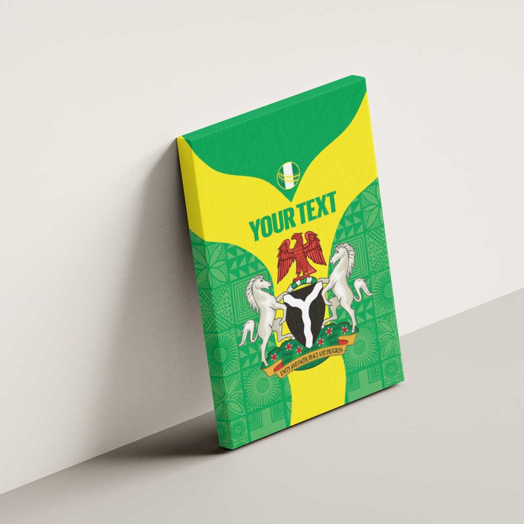 Custom Nigeria Cricket Canvas Wall Art Go Yellow Greens - Wonder Print Shop