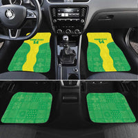 Custom Nigeria Cricket Car Mats Go Yellow Greens - Wonder Print Shop