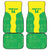 Custom Nigeria Cricket Car Mats Go Yellow Greens - Wonder Print Shop