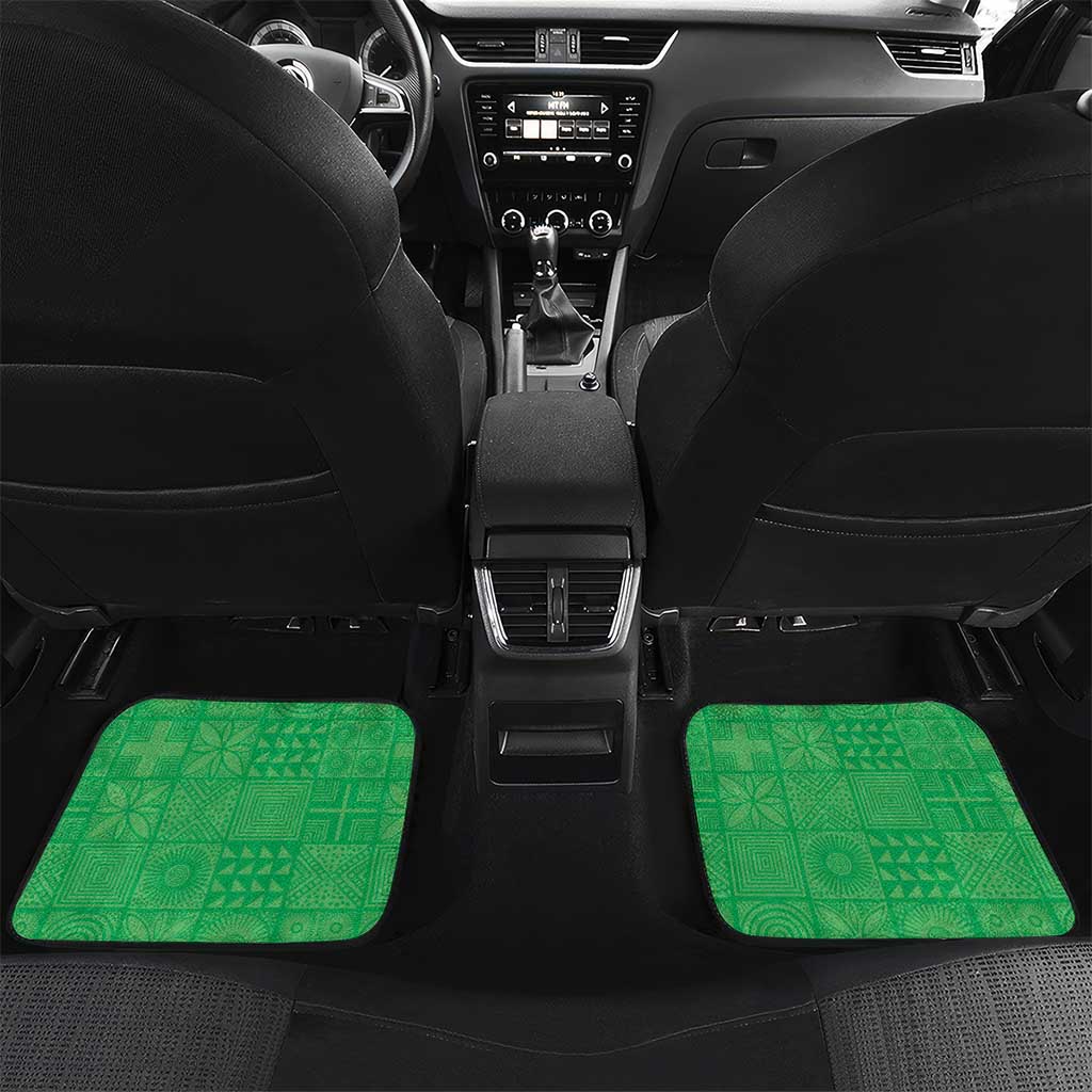 Custom Nigeria Cricket Car Mats Go Yellow Greens - Wonder Print Shop