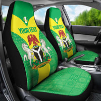 Custom Nigeria Cricket Car Seat Cover Go Yellow Greens - Wonder Print Shop