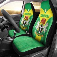 Custom Nigeria Cricket Car Seat Cover Go Yellow Greens - Wonder Print Shop